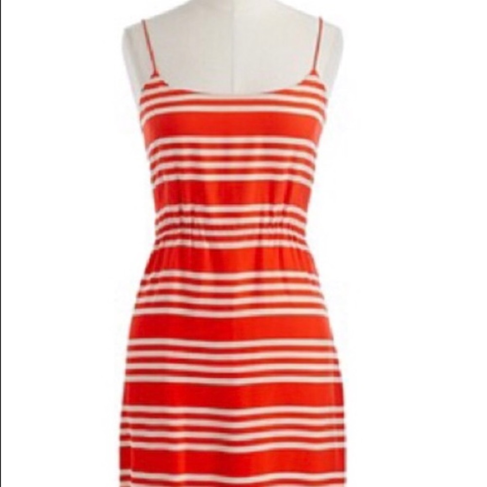 J.Crew 100% Orange silk dress